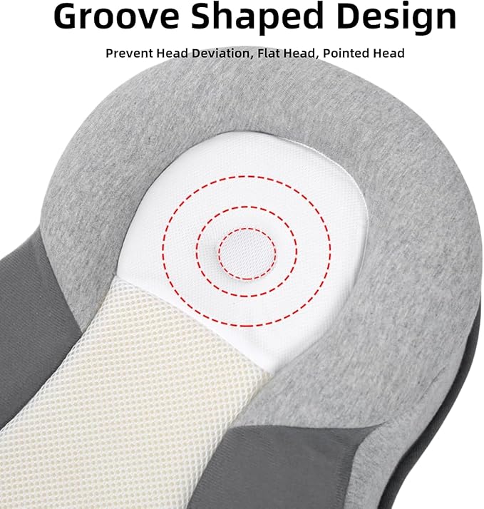 Rest Nest Baby Bed Acid Reflux with Strap, New Rest Nest Baby Pillow for Comfortable Play & Feeding Support