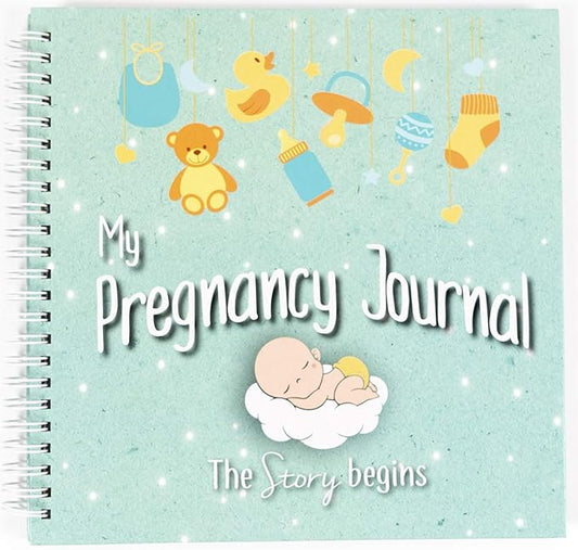 My Belly Book - Pregnancy Journal and Baby Memory Book with Stickers - Baby's Scrapbook and Photo Album - Pregnancy Journals for First Time Moms - Pregnancy Journal Memory Book