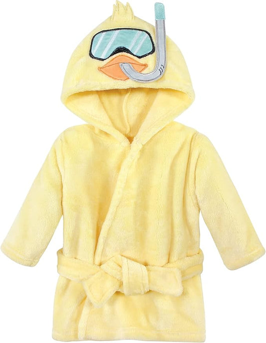 Hudson Baby Unisex Baby Plush Animal Face Bathrobe
