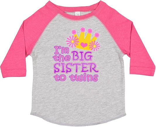 inktastic I'm The Big Sister to Twins. Toddler T-Shirt