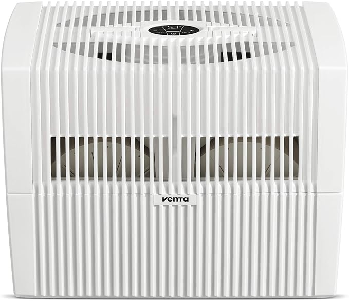 Venta LW45 Comfort Plus Humidifier in White - Filter-Free Evaporative Humidifier for Spaces up to 645 ft²
