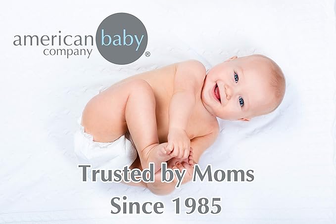 American Baby Company Fleece Blanket with Silk-Like Satin Trim, Soft, Warm & Cozy, Blue, 30" x 40" for Boys and Girls, Perfect for Baby Carrier, Stroller, Travel and Gifting