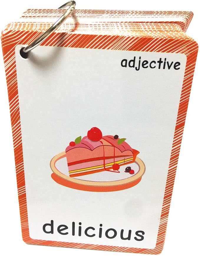 Set of Adjectives&Antonym Flash Cards for Toddlers(47 pc) | Kids Learning Flashcard & Montessori Pocket Cards Toys | Perfect for Pre-K Decor Background Wall Stickers, Teacher/Autism Therapists Tools