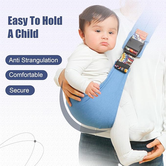 Baby Sling Carrier,Baby Sling,Toddler Carrier,Adjustable and Non-Slip Hip Seat Carriers Carrying 10-30 lbs(Square)