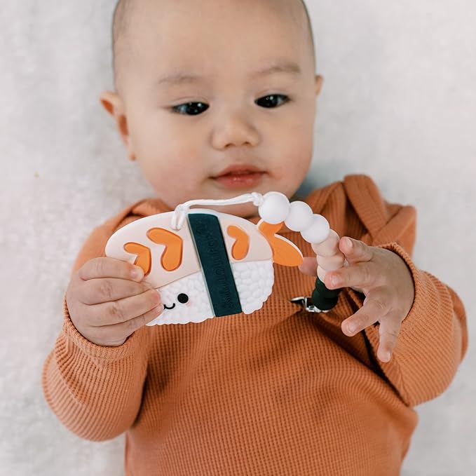 Loulou Lollipop Silicone Teether for Teething Baby Boy and Girl - EBI Sushi
