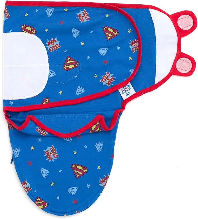 DC Comics Justice League The Flash Superman Batman Baby 3 Pack Swaddle Sacks Newborn to Infant