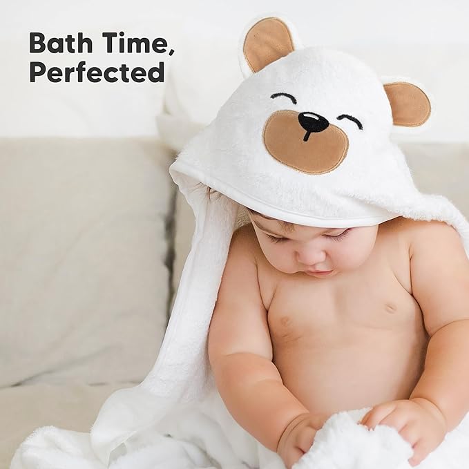 KeaBabies Hooded Baby Towel for Newborn - Viscose Derived from Bamboo Large Baby Bath Towels with Hood for Boys, Girls, Toddler, Extra Absorbent & Soft Newborn Bath Essentials (Rooster)