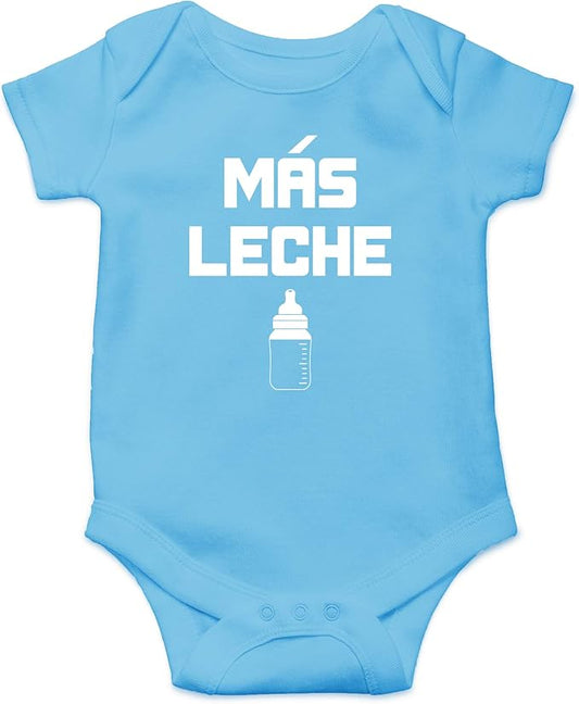 CBTwear Mas Leche - Baby Clothes - Funny Newborn Bodysuit Outfits for Boys and Girls