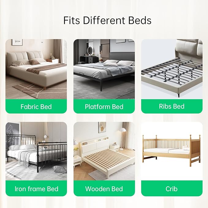 Folding Bed Rail for Toddlers,Baby Bed Rail Guard with Reinforced Anchor Safety System,Fit Bunk,Full Size,Queen,King,Twin(Grey,59"x23.6")