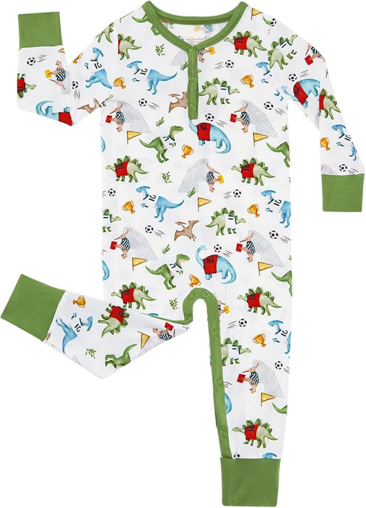 Baby Boys Girls Romper-Viscose Made from Bamboo, Long Sleeve Jumpsuits Soft Footless Rompers, Unisex
