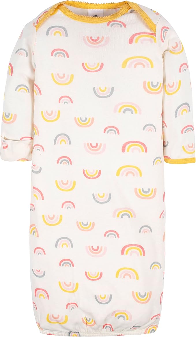 Gerber unisex-baby Baby Boy and Girls 4-pack Sleeper Gown