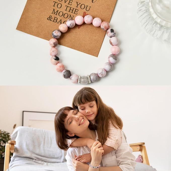 Lamyba Mom Gifts,Mothers Day Gifts for Mom,Birthday/Christmas/Valentine's Day Gift,Handmade Positive Sunflower Doll Crochet with Card,Keychains,Bracelet and Gift Card