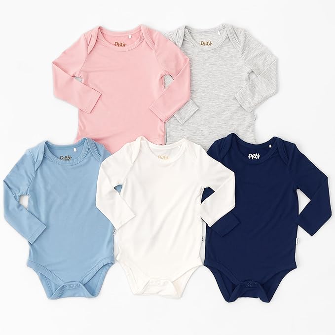 Little Sleepies Long Sleeve Bodysuit for Baby Girls & Boys, Soft Viscose from Bamboo One Piece, Tagless Baby Clothes w/Snaps