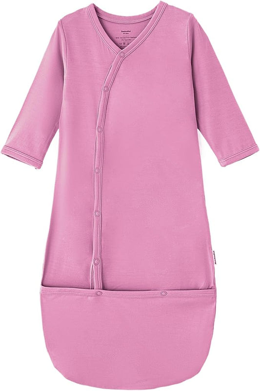 Baby Nightgowns Sleeper Gown Newborn Long Sleeve Pajama Gowns Unisex Viscose from Bamboo Infant Sleepwear