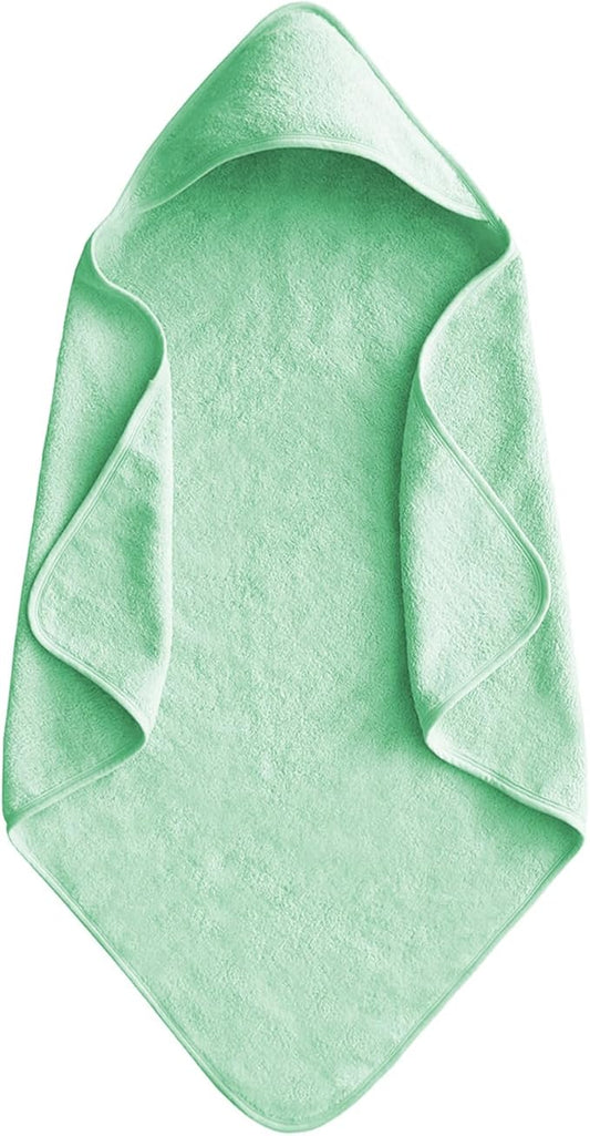 Baby Hooded Towels 31.5 * 31.5" Bath Towel for Newborn Toddler Infant Shower Ultra Absorbent Soft Bathrobe Blanket Boys and Girls(Green)