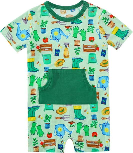 Baby Boy Romper Toddler Boys Short Sleeve Shorts Soft Jumpsuit Outfit Viscose Made from Bamboo