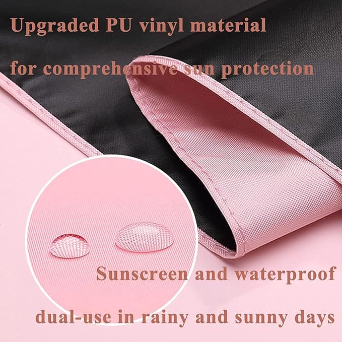 Convenient and Lightweight, Clip-On, Adjustable Steering, Universal, Umbrella Baby Stroller, Stroller Umbrella Attachment for Sun Protection