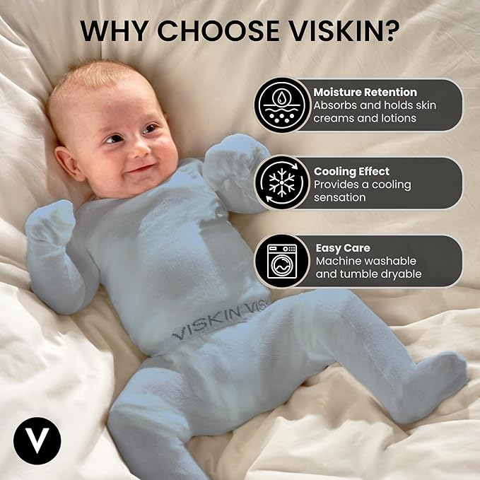 Viskin Baby Seamless Tops with Cooling Viscose Fibre - Gentle Under Layer Tops for Boys and Girls - Skin Comfort - 1-2 Years