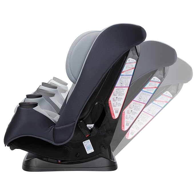 Maxi-COSI Pria All-in-One Convertible Car Seat, Infant to Toddler Car Seat, Easy-Install Harness, Machine-Washable Cover, 5-100 lbs, Sea Scape