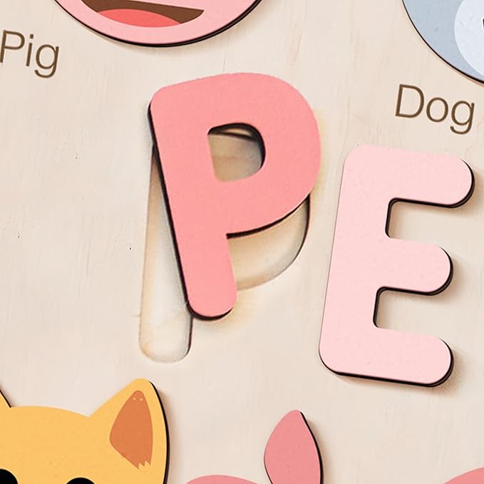 Custom Handmade Puzzles for Toddlers, Multi Color Scheme Options Wooden Name Puzzle, Easter Gifts, New Baby Gifts, Birthday Gift for Baby, Kid, Toddler, Toddler Toy