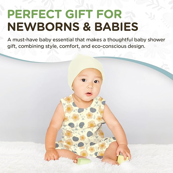 Babysoy Newborn Baby Kimono Wrap Around Snap Sleeper Gown Sack Bundler