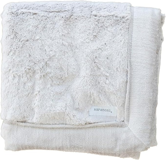SARANONI Receiving Blankets for Babies Super Soft Boutique Quality Lush Luxury Baby Blanket (Feather, Receiving Blanket 40" x 30")