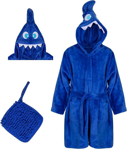 Rising Star Baby Toddler Robe Or Kids Robe for Girls and Boys - Kids & Baby Bath Robe Spa Set with Washcloth or Slippers