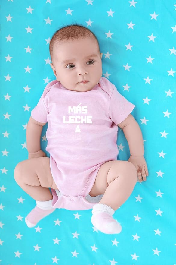 CBTwear Mas Leche - Baby Clothes - Funny Newborn Bodysuit Outfits for Boys and Girls
