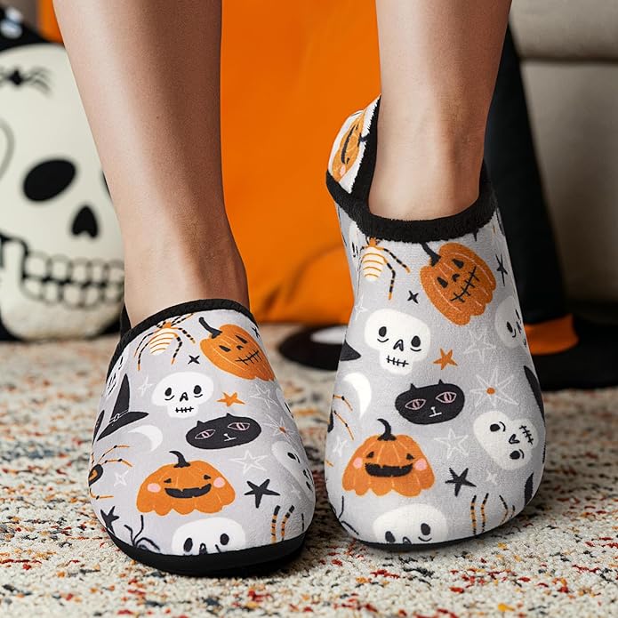 ATHMILE House Slippers for Women Men Indoor Barefoot Slippers Socks Furry Slip on House Shoes Cozy Comfy for Home Bedroom Travel Yoga