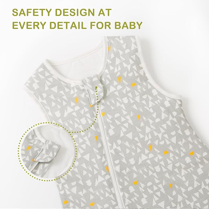 Super Soft 1.5 TOG Sleep Sack with Legs, 100% Organic Cotton Warm Comfy All Season Toddler Sleep Sack with Feet, Graphic, Size L