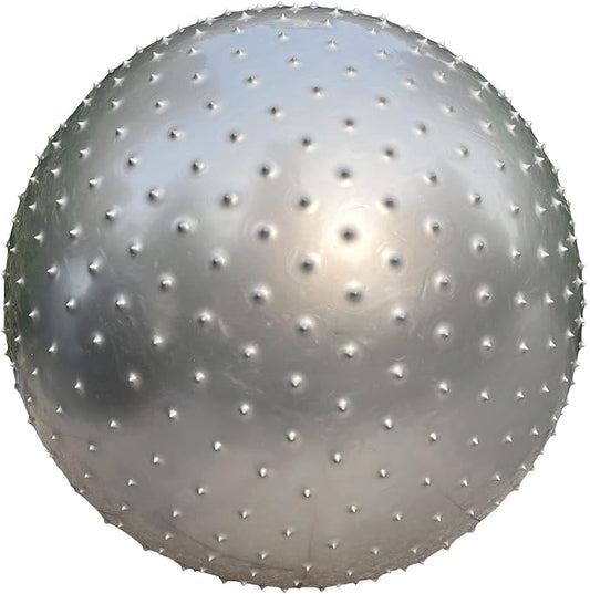 Large Sensory Massage Ball for Kids, 33.5" 85CM Bouncy Exercise Balls, Big Inflatable Toys with Tactile Spikes, Outdoor Giant Yoga Ball, Large Beach Balls(Grey)