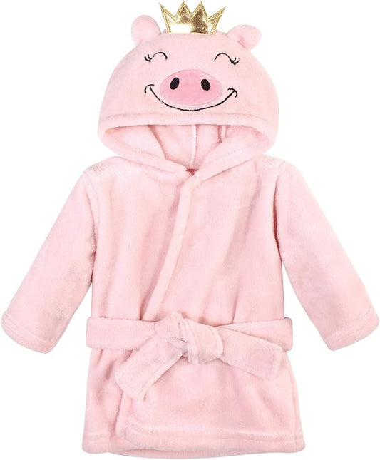 Hudson Baby Unisex Baby Plush Animal Face Bathrobe
