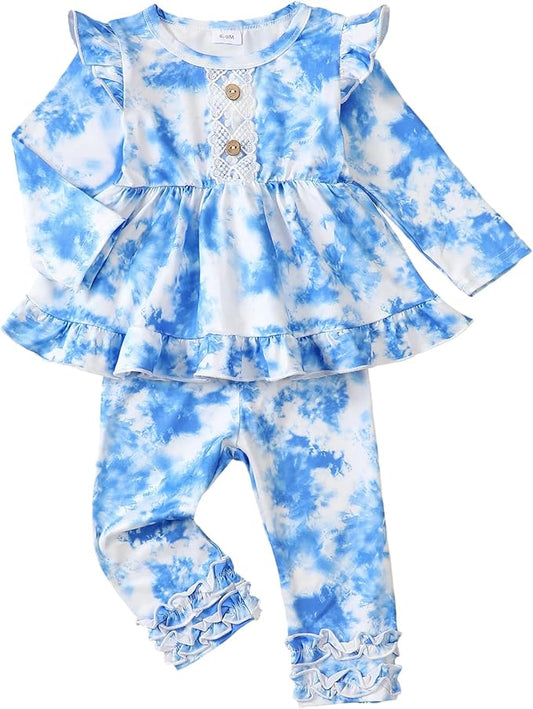 Baby Girl Clothes Toddler Girl Outfits Ruffle Shirt Pants Cute Infant Outfit Set Baby Girl Fall Winter Clothes