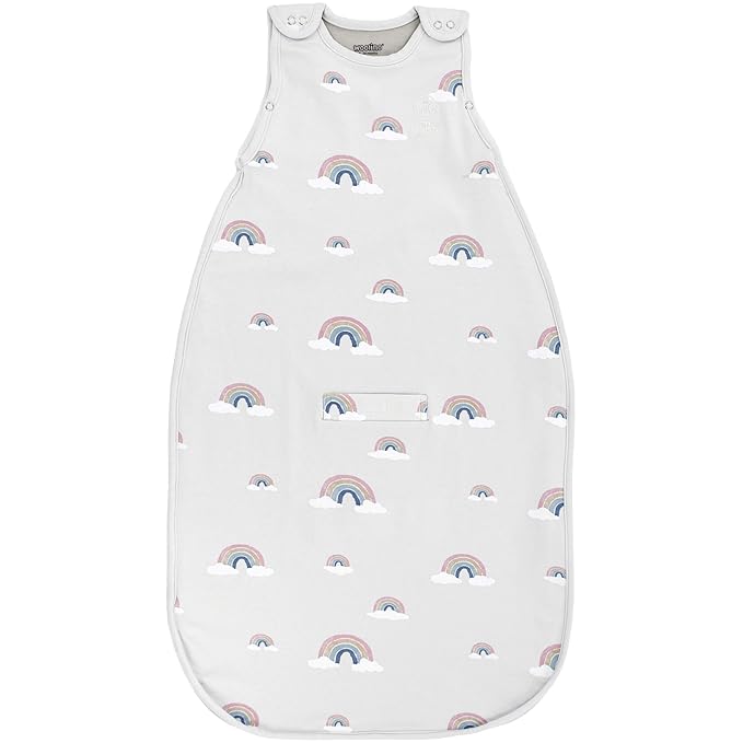 Woolino 4 Season Toddler Sleeping Bag, Merino Wool and Organic Cotton Toddler Sleep Sack, 2-4 Years, Rainbow