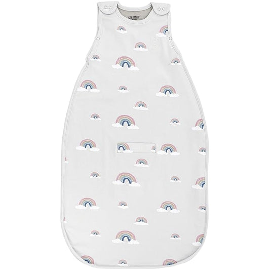 Woolino 4 Season Toddler Sleeping Bag, Merino Wool and Organic Cotton Toddler Sleep Sack, 2-4 Years, Rainbow