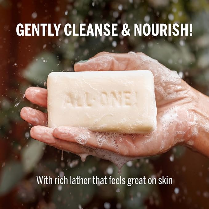 Dr. Bronner's Pure-Castile Magic Bar Soap (Baby Unscented, 5 Ounce, 12-Pack) - Made with Regenerative Organic Certified Oils, Gentle for Sensitive Skin & Babies, Non-GMO, Vegan