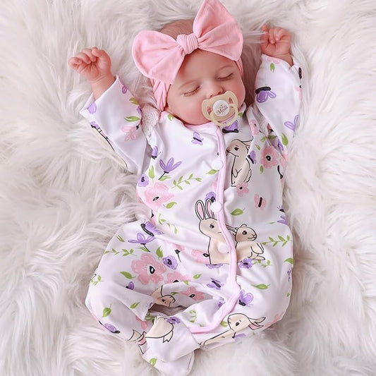 BABESIDE 20-Inch Lifelike Reborn Baby Doll with Vinyl Body – Realistic Poseable Newborn Doll with Accessories for 3+ Year Old Girls – Perfect for Pretend Play and Collecting