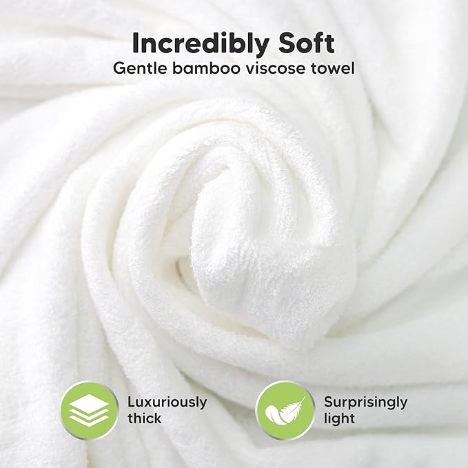 KeaBabies Hooded Baby Towel for Newborn - Viscose Derived from Bamboo Large Baby Bath Towels with Hood for Boys, Girls, Toddler, Extra Absorbent & Soft Newborn Bath Essentials (Panda)
