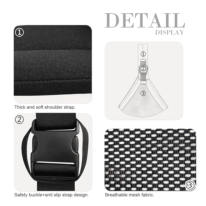 Baby Sling Carrier Newborn to Toddler Adjustable One-Shoulder Design with Hip Seat Support, Labor-Saving Baby Wraps Carrier 10-30 lbs(Mesh,Black)