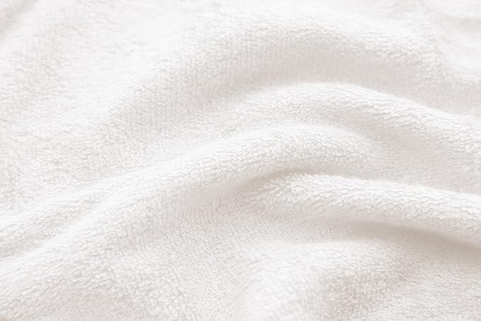 HIPHOP PANDA Baby Washcloths, Rayon Made from Bamboo - 2 Layer Ultra Soft Absorbent Newborn Bath Face Towel - Reusable Baby Wipes for Delicate Skin - Ivory, 6 Pack