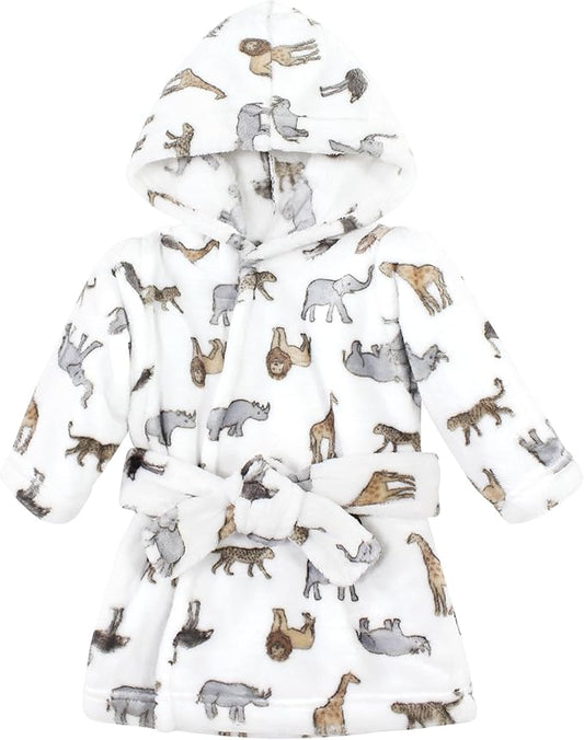 Hudson Baby Unisex Baby Plush Animal Face Bathrobe