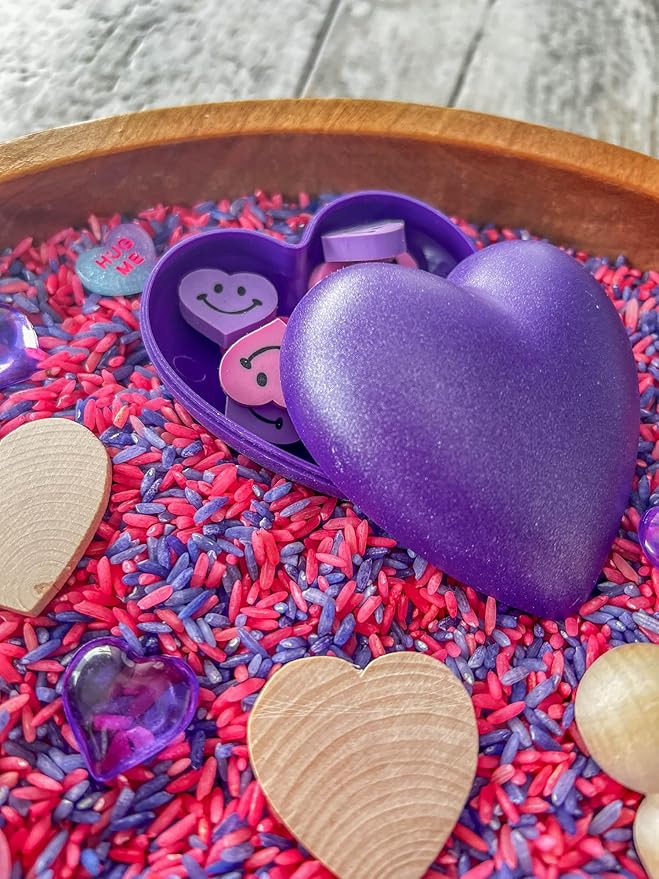 Kids Sensory bins Montessori sensory bin, sensory toys, Sensory bins, Sensory Bin For Preschoolers (Valentine Day Hearts)