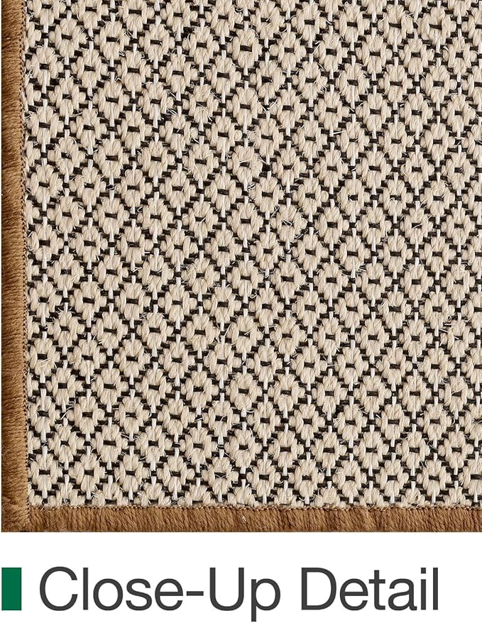 LUMI Sisal Area Rug 4x6 for Living Room, Natural Handwoven Rugs Non Slip, Farmhouse Braided Carpets No Shedding for High Traffic, Dining Room, Indoor, Outdoor, Patio