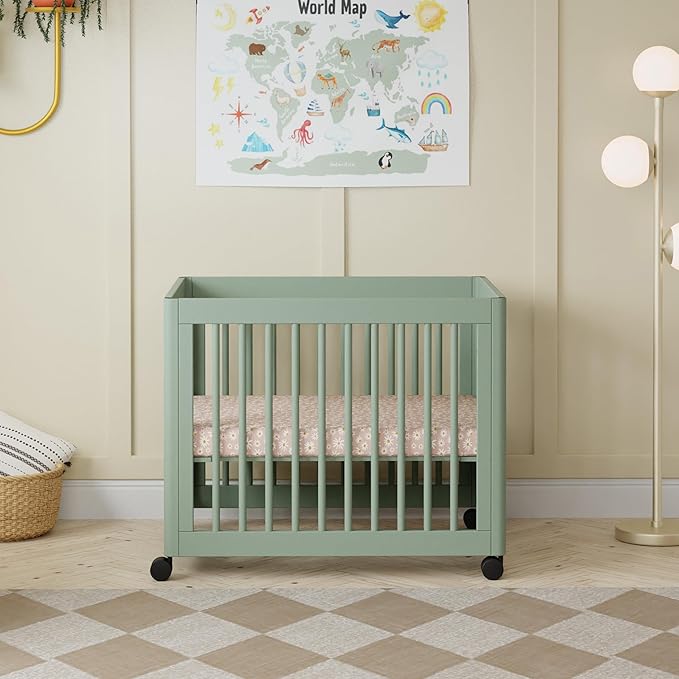Babyletto Yuzu 8-in-1 Convertible All-Stages® Crib - Conversion Kits for Bassinet, Midi Baby & Full-Size Crib to Toddler Bed, Daybed, and Baby Bed - GREENGUARD Gold Certified - Portable & Adjustable