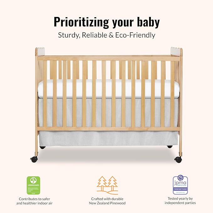 Dream On Me Carson Classic 3-in-1 Convertible Crib in Natural