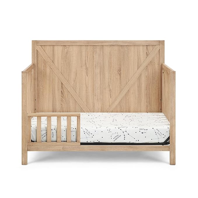 Suite Bebe Barnside 4-in-1 Convertible Crib in Beached Oak