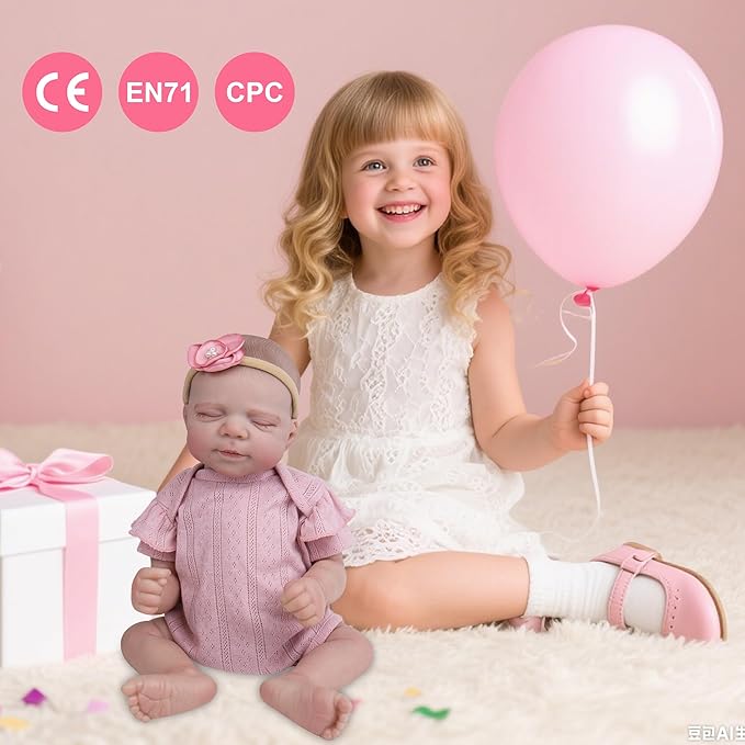 Milidool Lifelike Reborn Baby Dolls - 20Inch Soft Vinyl Realistic Newborn Baby Dolls Poseable Real Life Baby Girls Dolls for 3+ Year Old Girls Kids