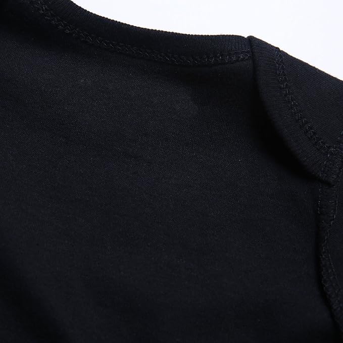 DEFAHN Funny Twins Baby Bodysuits Boys Girls Rompers 2 Pack Twin Matching Clothes Outfits for Newborn Infant