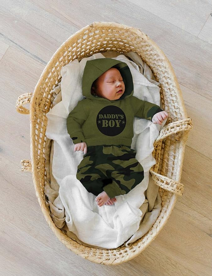 Fommy Newborn Baby Boy Clothes Plaid Letter Print Long Sleeve Hoodies + Long Pants 2PCS Fall Winter Outfits Set