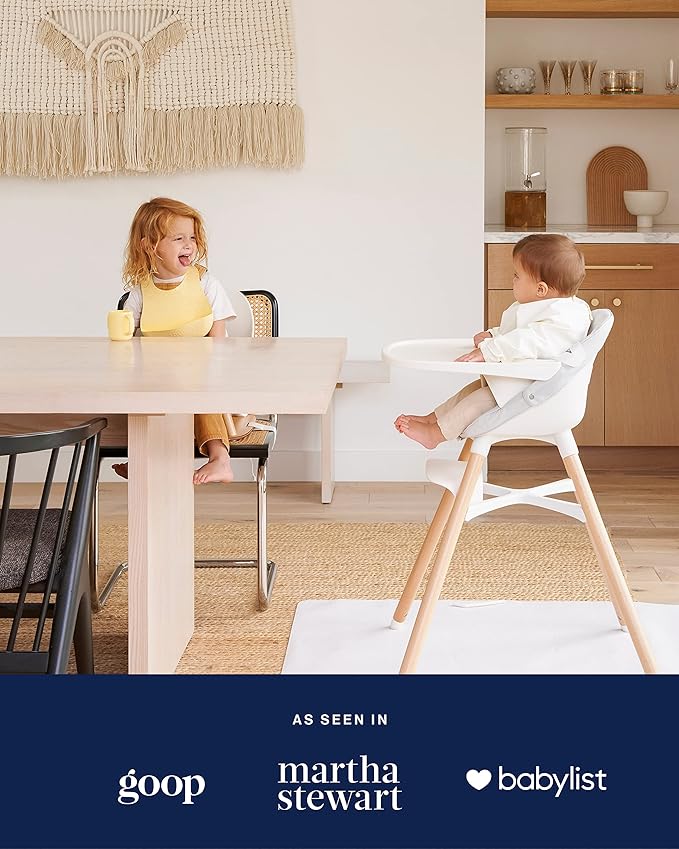 Lalo The Chair Convertible 3-in-1 High Chair for Babies & Toddlers, Dishwasher Safe Tray, Adjustable Footrest, Licorice